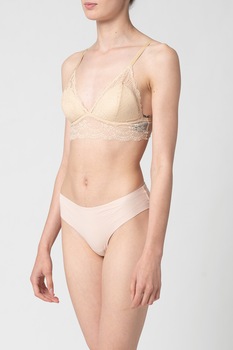 Sisters Point, Bustiera cu insertii de dantela Suri, Bej, M Sisters Point, Bustiera cu insertii de dantela Suri, Bej, M