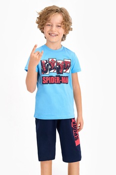 Disney, Pijama cu imprimeu cu Spiderman, Albastru Disney, Pijama cu imprimeu cu Spiderman, Albastru
