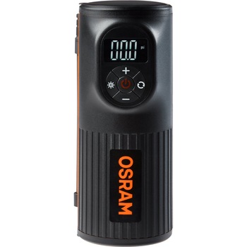 Compresor auto cu acumulator OsramTYREinflate 2000, 5200 mAh , presiune maxima 120PSI / 8.3 bar, oprire automata, display digital ,timp incarcare 3H, Micro USB Compresor auto cu acumulator OsramTYREinflate 2000, 5200 mAh , presiune maxima 120PSI / 8.3 bar, oprire automata, display digital ,timp incarcare 3H, Micro USB