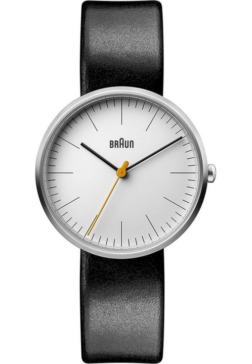 Bulova női karóra, Bőr szíj, 38 mm, 3 ATM, Fekete/Fehér