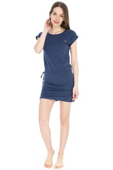 Fundango, Rochie cu maneci scurte si cordon Ocala, Bleumarin Fundango, Rochie cu maneci scurte si cordon Ocala, Bleumarin