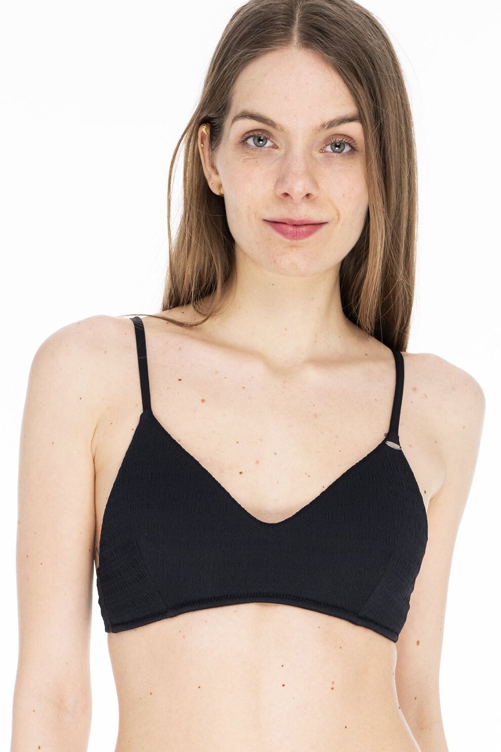 Fundango, Sutien de baie cu aspect texurat, Negru