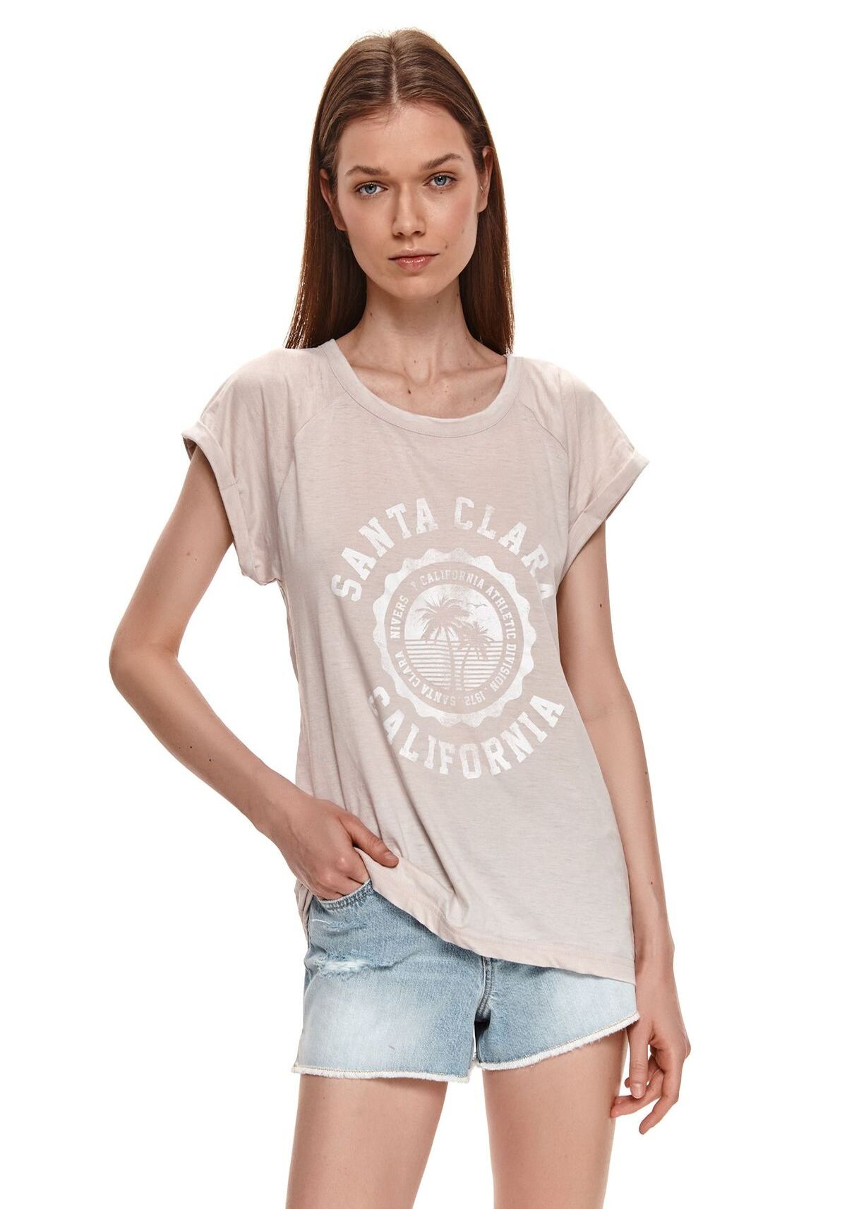 Tricou pentru femei, TOP SECRET, SPO5117, Multicolor
