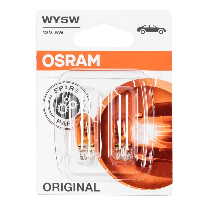Osram 2 darabos autós izzókészlet WY5W, 12V, 5W, W2,1x9,5d