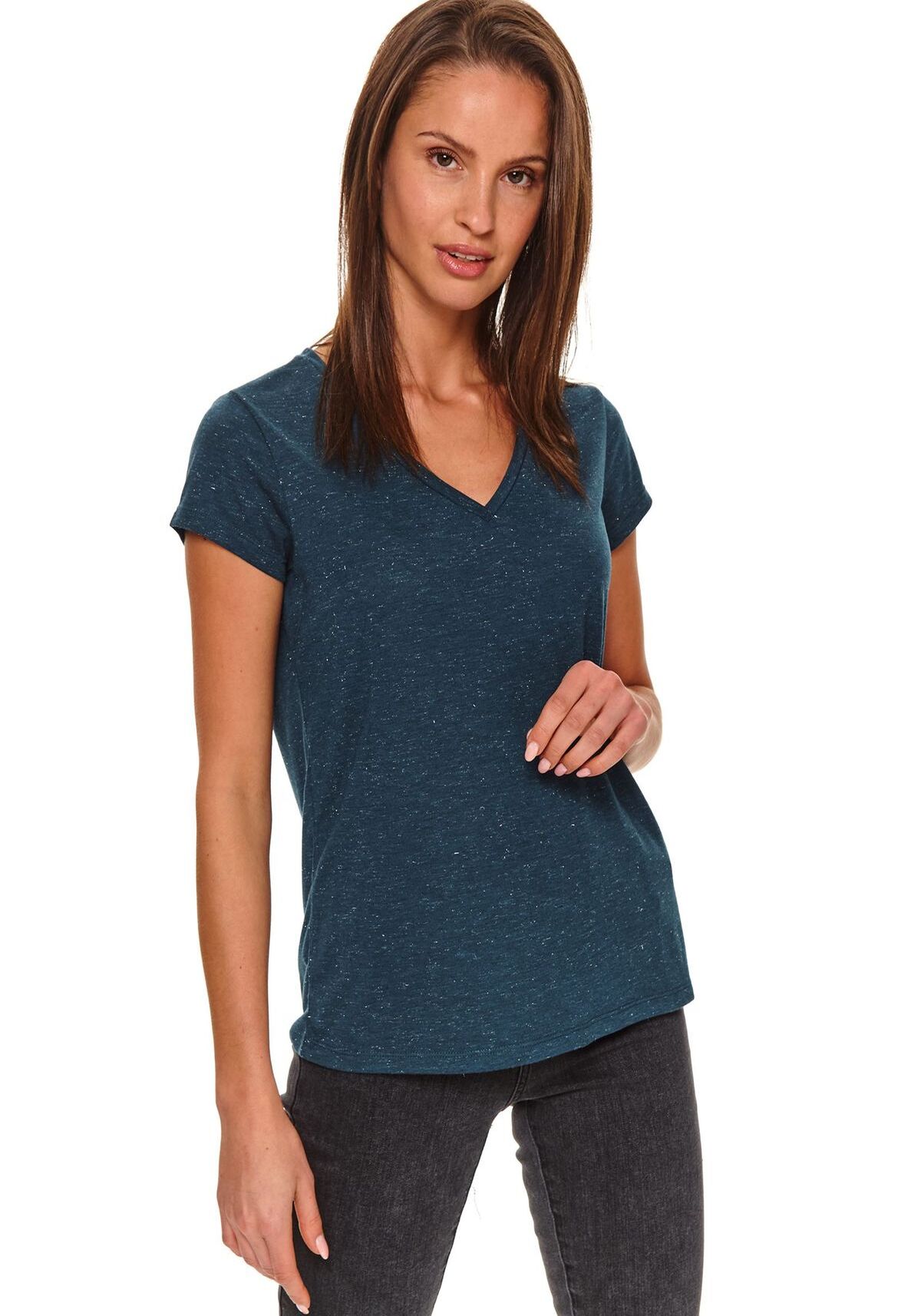 Tricou pentru femei, TOP SECRET, SPO4884, Verde