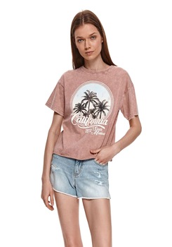 Tricou pentru femei, TOP SECRET, SPO5114, Roz Tricou pentru femei, TOP SECRET, SPO5114, Roz