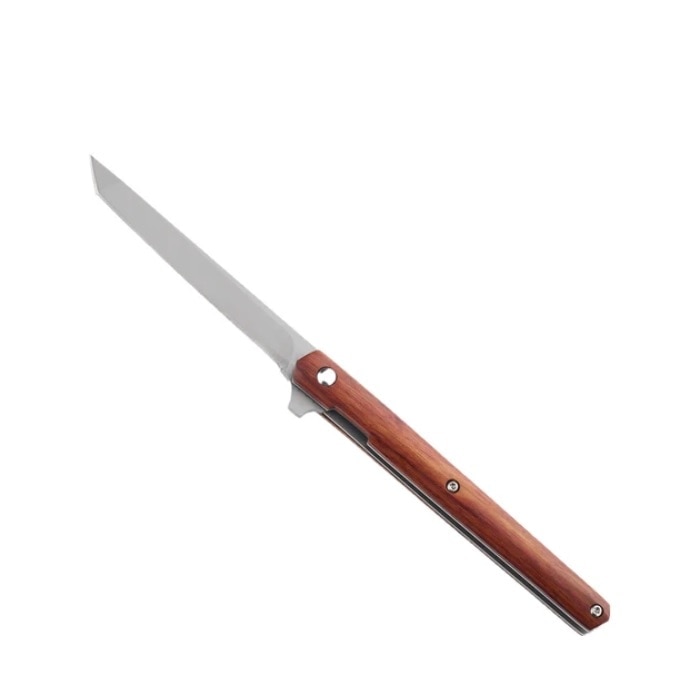 Briceag M390 lama subtire cu deschidere manuala de 21 cm ,cu teaca din piele cu prindere la curea