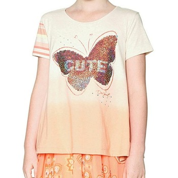 Tricou Desigual 18SGTK51, Orange, 128 CM/128 CM Tricou Desigual 18SGTK51, Orange, 128 CM/128 CM