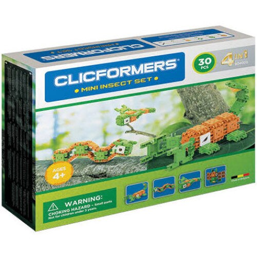 Set de construit Clicformers- Animale prietenoase, 79 piese
