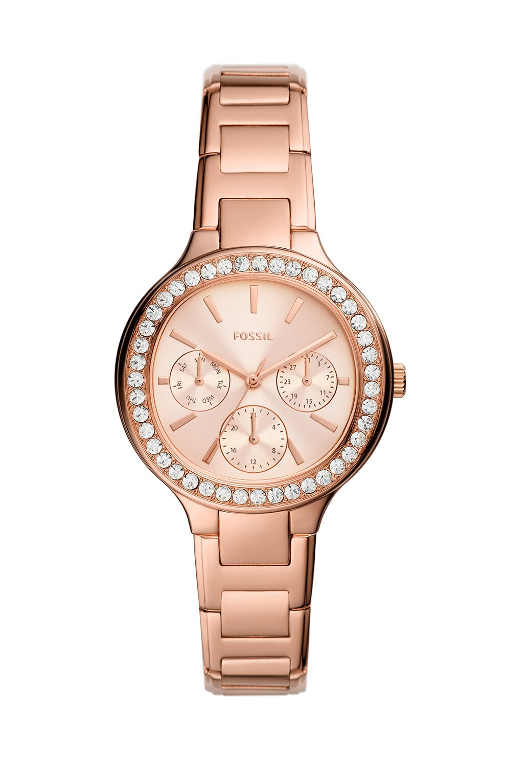 Fossil, Ceas cu functii multiple si cristale, Auriu rose