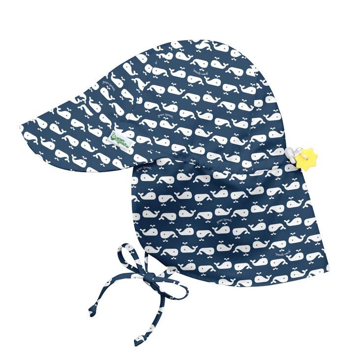 Palarie ajustabila Green Sprouts by iPlay SPF 50+ Navy Whale Geo 9-18 luni