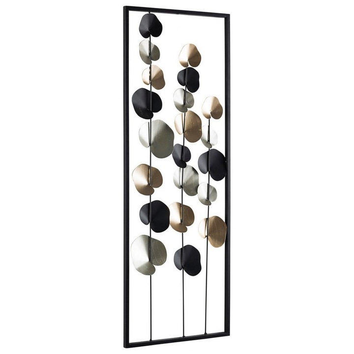 Decoratiune perete metal Kairos 30x4x84 cm