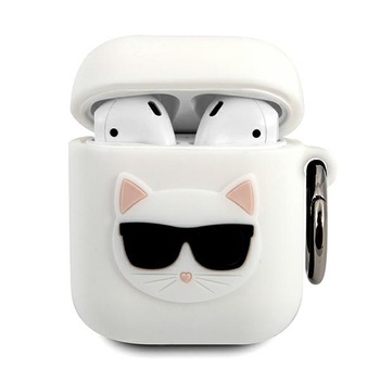 Husa pentru AirPods Pro Karl Lagerfeld Choupette white Husa pentru AirPods Pro Karl Lagerfeld Choupette white