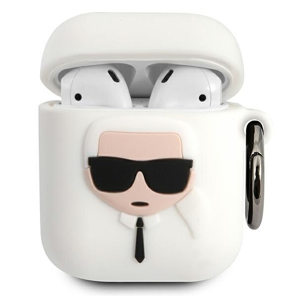 Husa pentru AirPods Karl Lagerfeld white