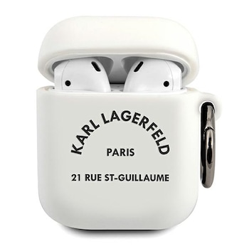 Husa pentru AirPods Karl Lagerfeld RSG white Husa pentru AirPods Karl Lagerfeld RSG white