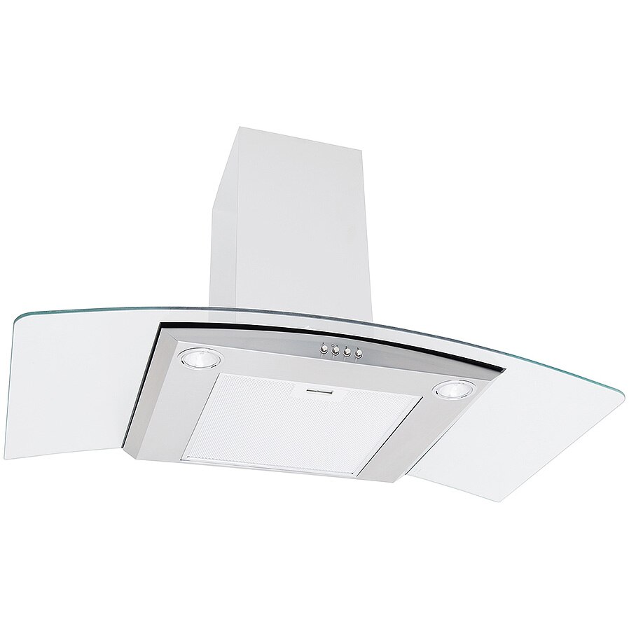 Hota incorporabila decorativa Elica CIRCUS IX/A/90, Putere de absorbtie 365 mc/h, Sistem recirculare, Iluminare LED, Filtru de grasime, Clasa D, 90 cm, Inox + Sticla