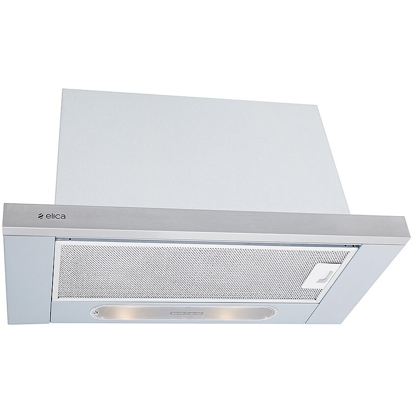 Hota incorporabila telescopica Elica ELITE 26 PB IX/A/60, Putere de absorbtie 581 mc/h, Sistem recirculare, Iluminare LED, Clasa C, 60 cm, Inox