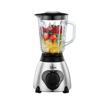 Blender Stativ, Capacitate 1.5L, 5 Trepte de viteza + implus, Bol Plastic, Lame din Otel Inoxidabil, Putere 600W, 220-240V, Argintiu Blender Stativ, Capacitate 1.5L, 5 Trepte de viteza + implus, Bol Plastic, Lame din Otel Inoxidabil, Putere 600W, 220-240V, Argintiu