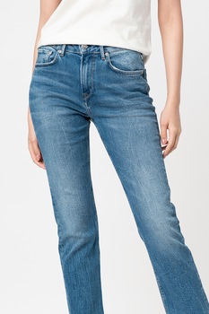 Pepe Jeans London, Blugi drepti Mary, Albastru deschis, W26-L30 Pepe Jeans London, Blugi drepti Mary, Albastru deschis, W26-L30