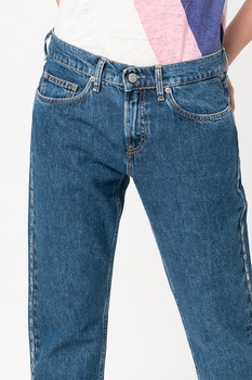 Pepe Jeans London, Blugi boyfriend cu aspect decolorat Mable, Albastru / Argintiu, W25-L30 Pepe Jeans London, Blugi boyfriend cu aspect decolorat Mable, Albastru / Argintiu, W25-L30