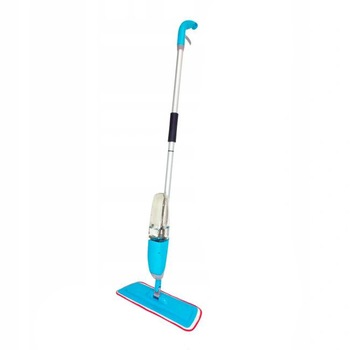 Mop plat universal din aluminiu, cu rezervor si pompa de pulverizare, 126cm, albastru Mop plat universal din aluminiu, cu rezervor si pompa de pulverizare, 126cm, albastru
