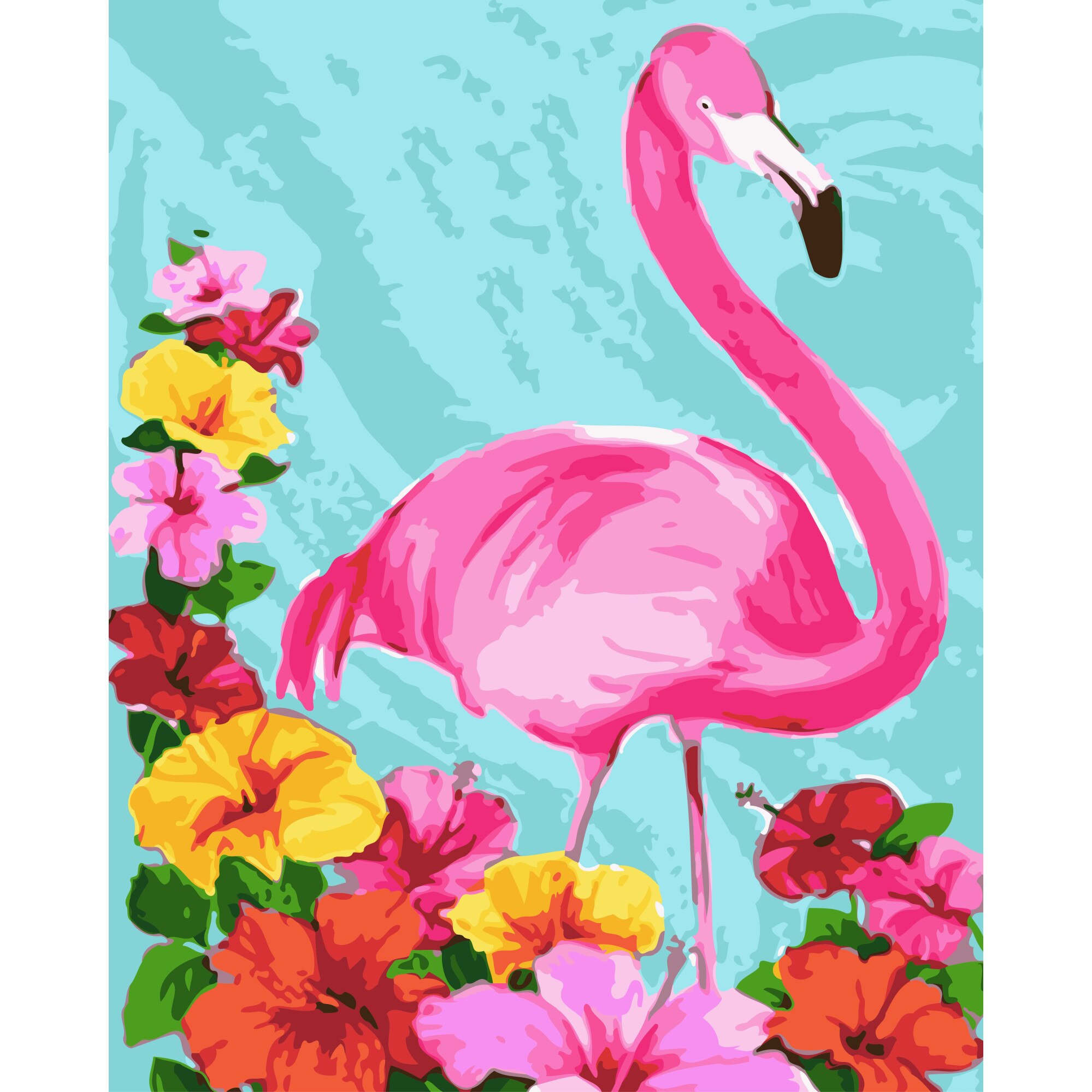 Set Pictura pe numere 40x50 cm, Panza din bumbac pe rama de lemn (PDP-1801)