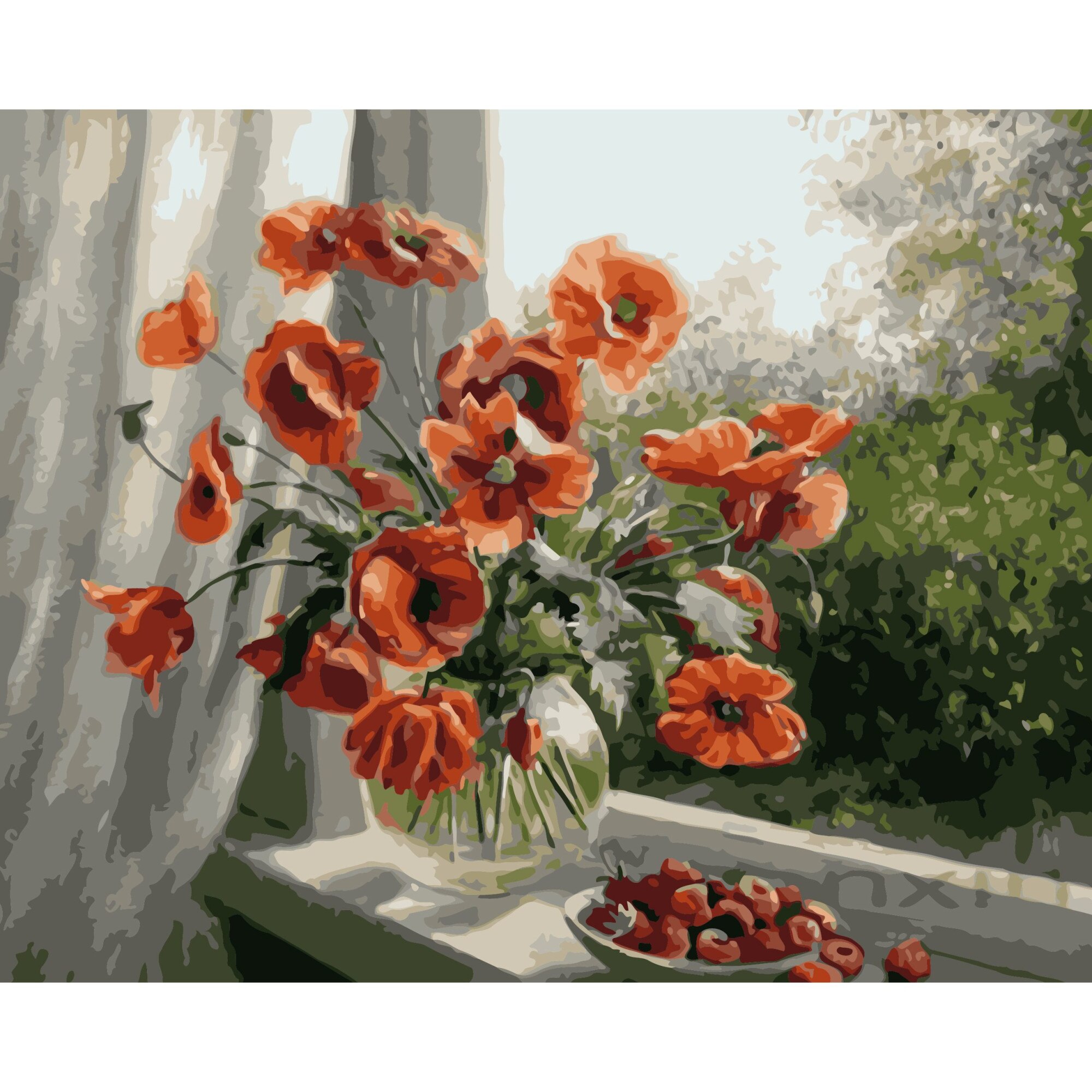 Set Pictura pe numere 40x50 cm, Panza din bumbac pe rama de lemn (PDP-2760)