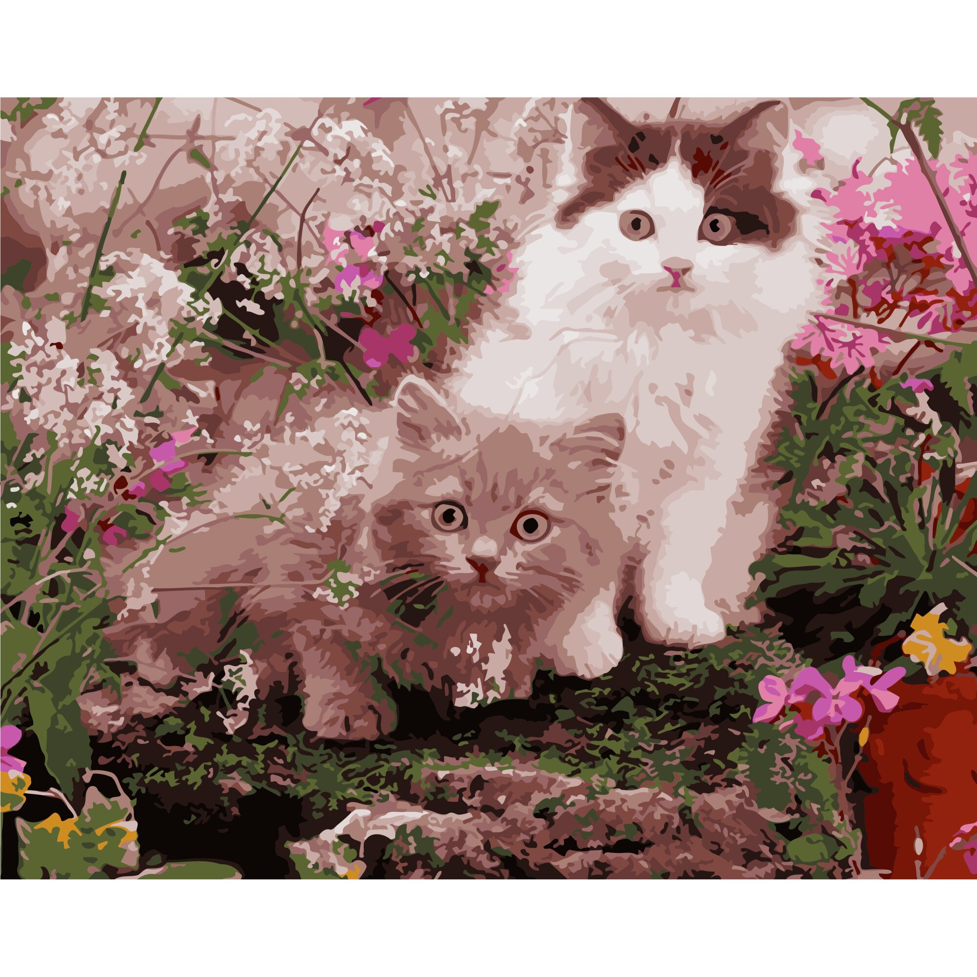 Set Pictura pe numere 40x50 cm, Panza din bumbac pe rama de lemn (PDP-1838)