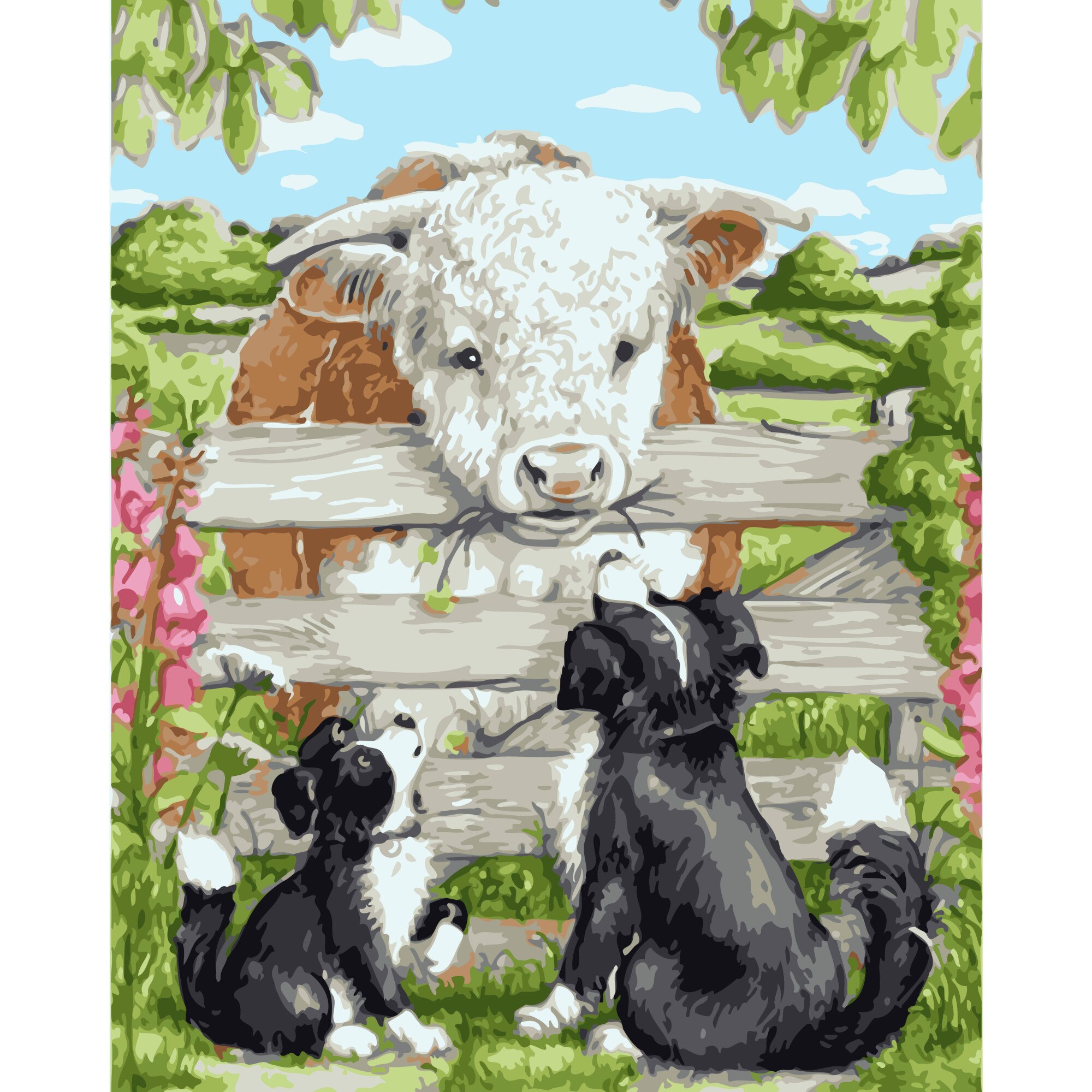 Set Pictura pe numere 40x50 cm, Panza din bumbac pe rama de lemn (PDP-1799)