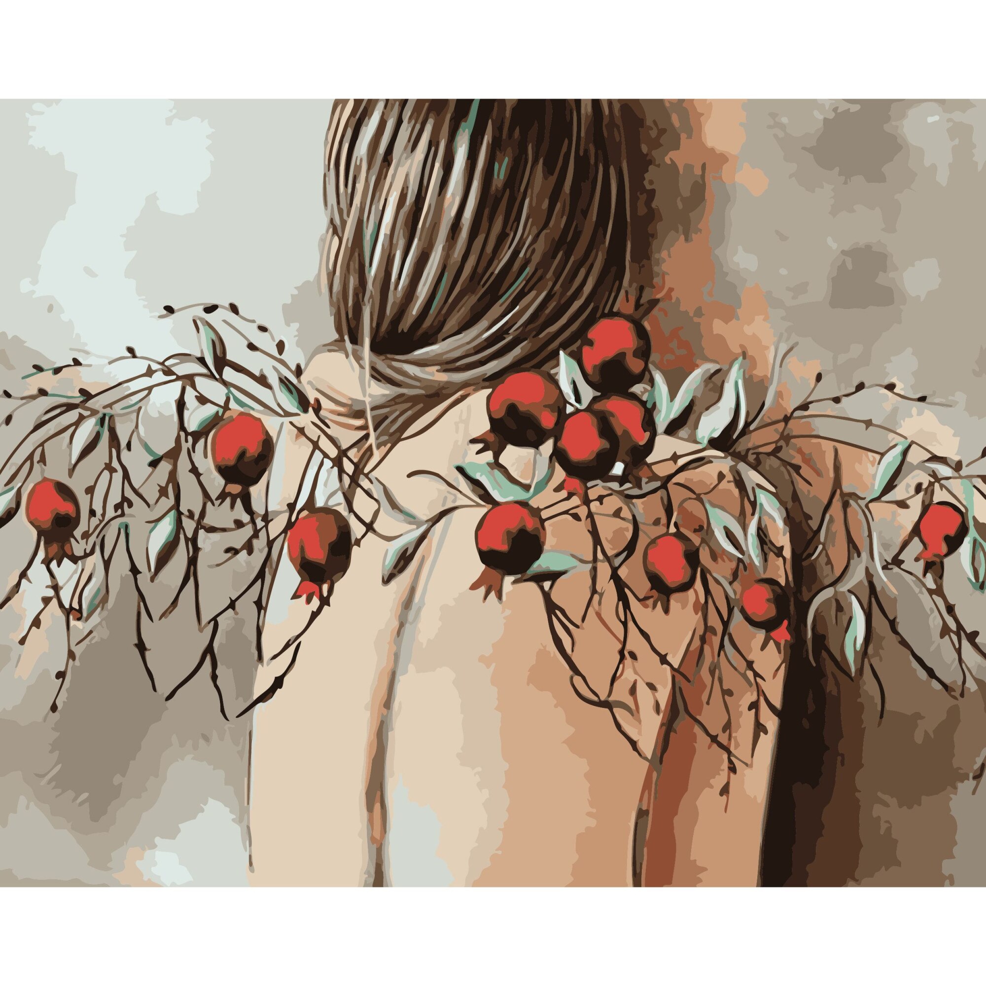 Set Pictura pe numere 40x50 cm, Panza din bumbac pe rama de lemn (PDP-2792)