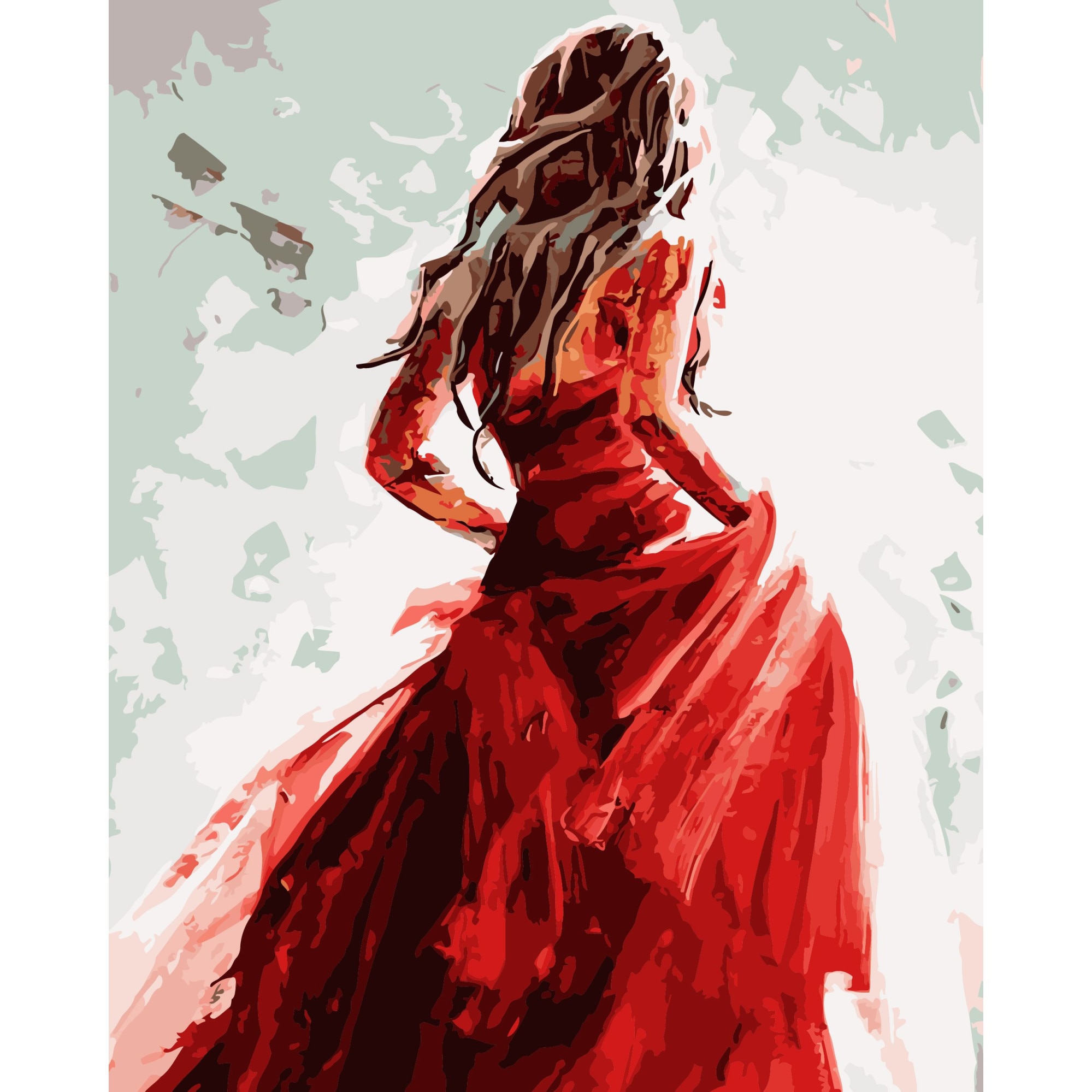 Set Pictura pe numere 40x50 cm, Panza din bumbac pe rama de lemn (PDP-2818)