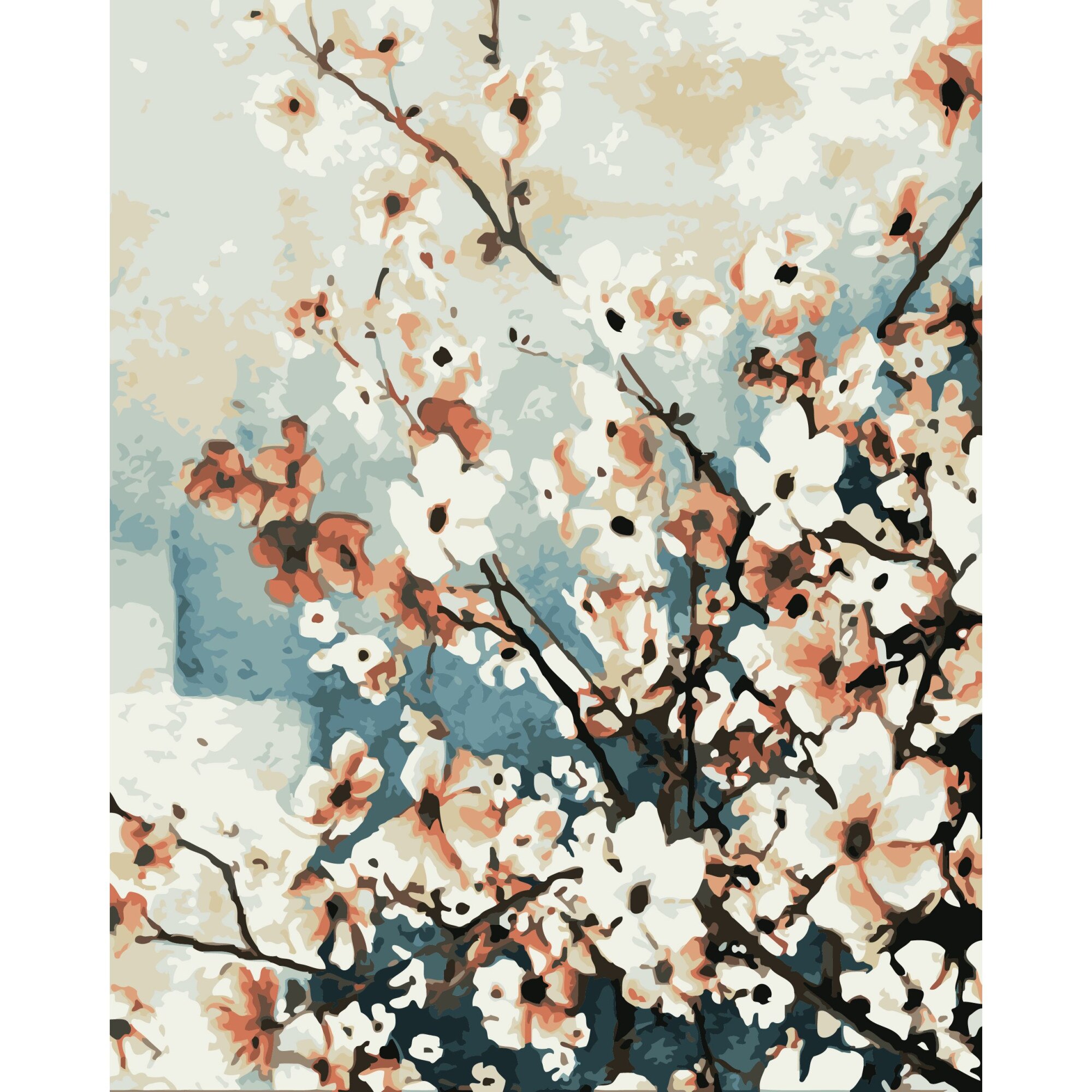 Set Pictura pe numere 40x50 cm, Panza din bumbac pe rama de lemn (PDP-2801)