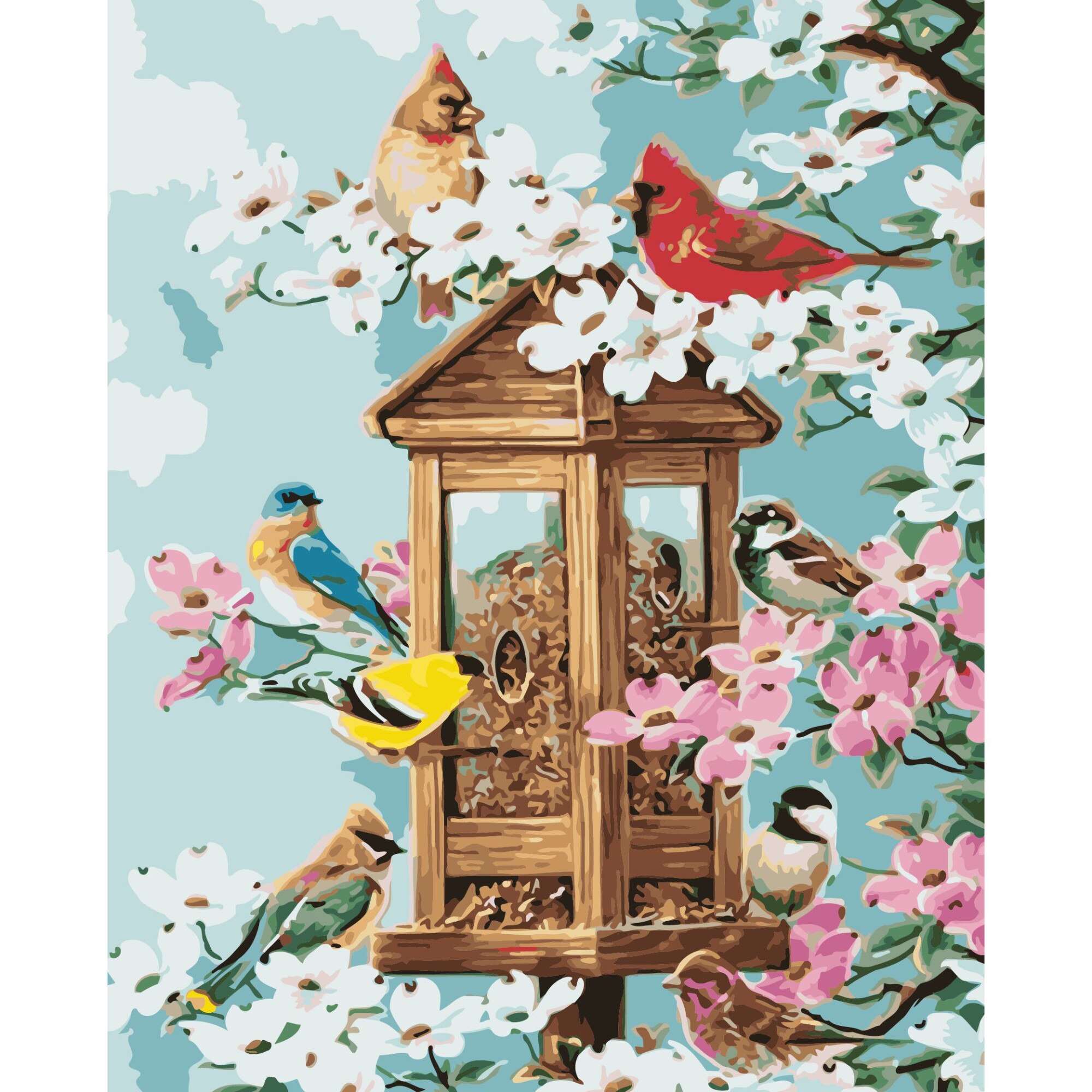 Set Pictura pe numere 40x50 cm, Panza din bumbac pe rama de lemn (PDP-2821)