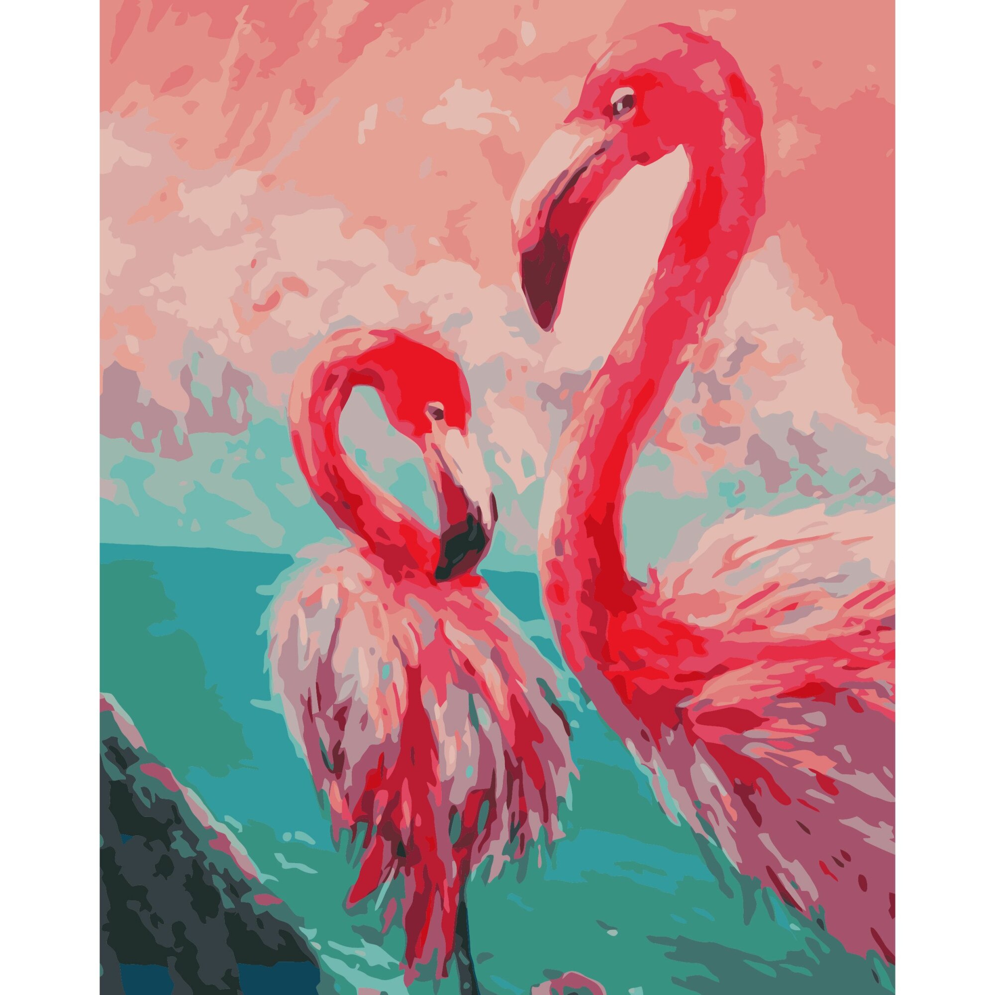 Set Pictura pe numere 40x50 cm, Panza din bumbac pe rama de lemn (PDP-2828)