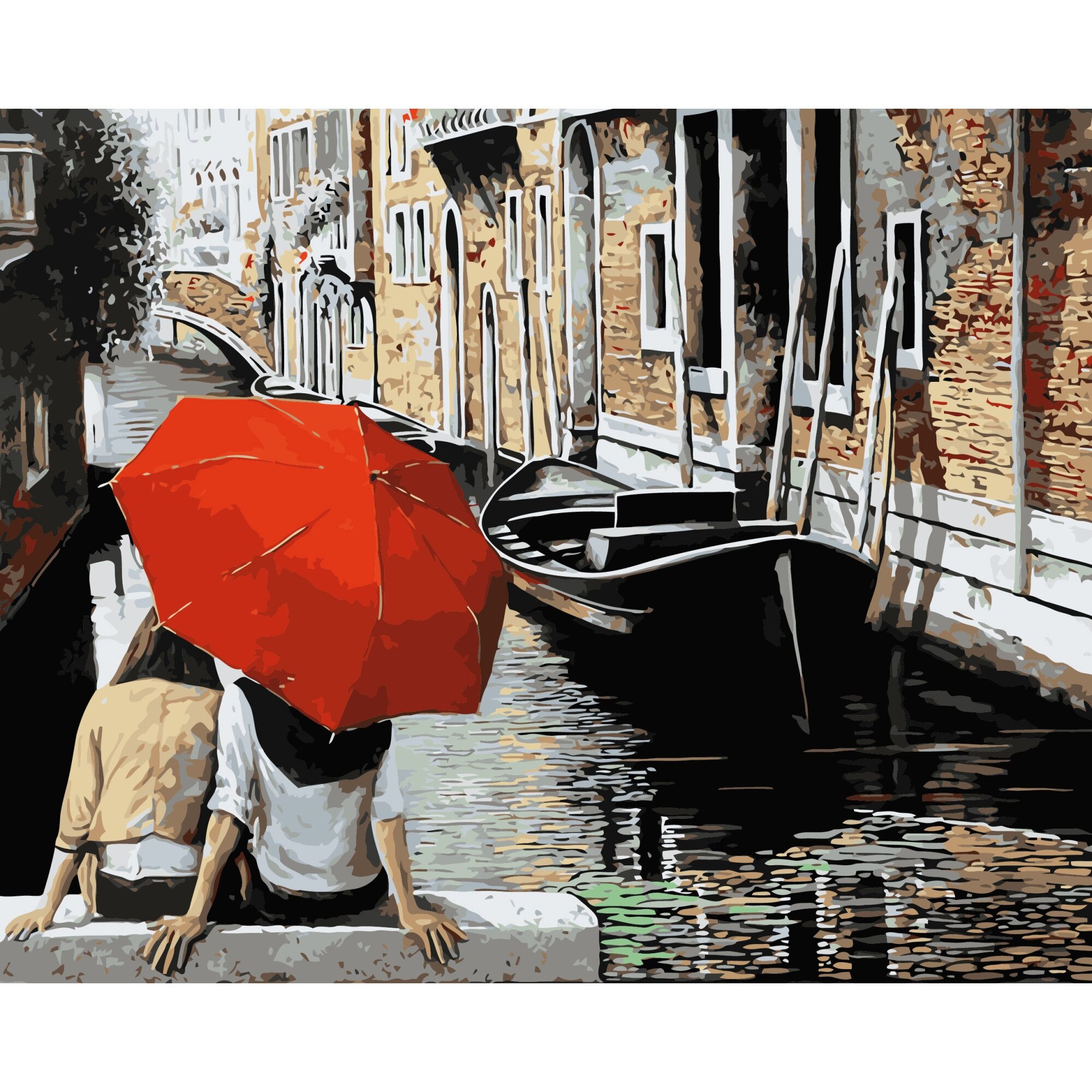 Set Pictura pe numere 40x50 cm, Panza din bumbac pe rama de lemn (PDP-2902)