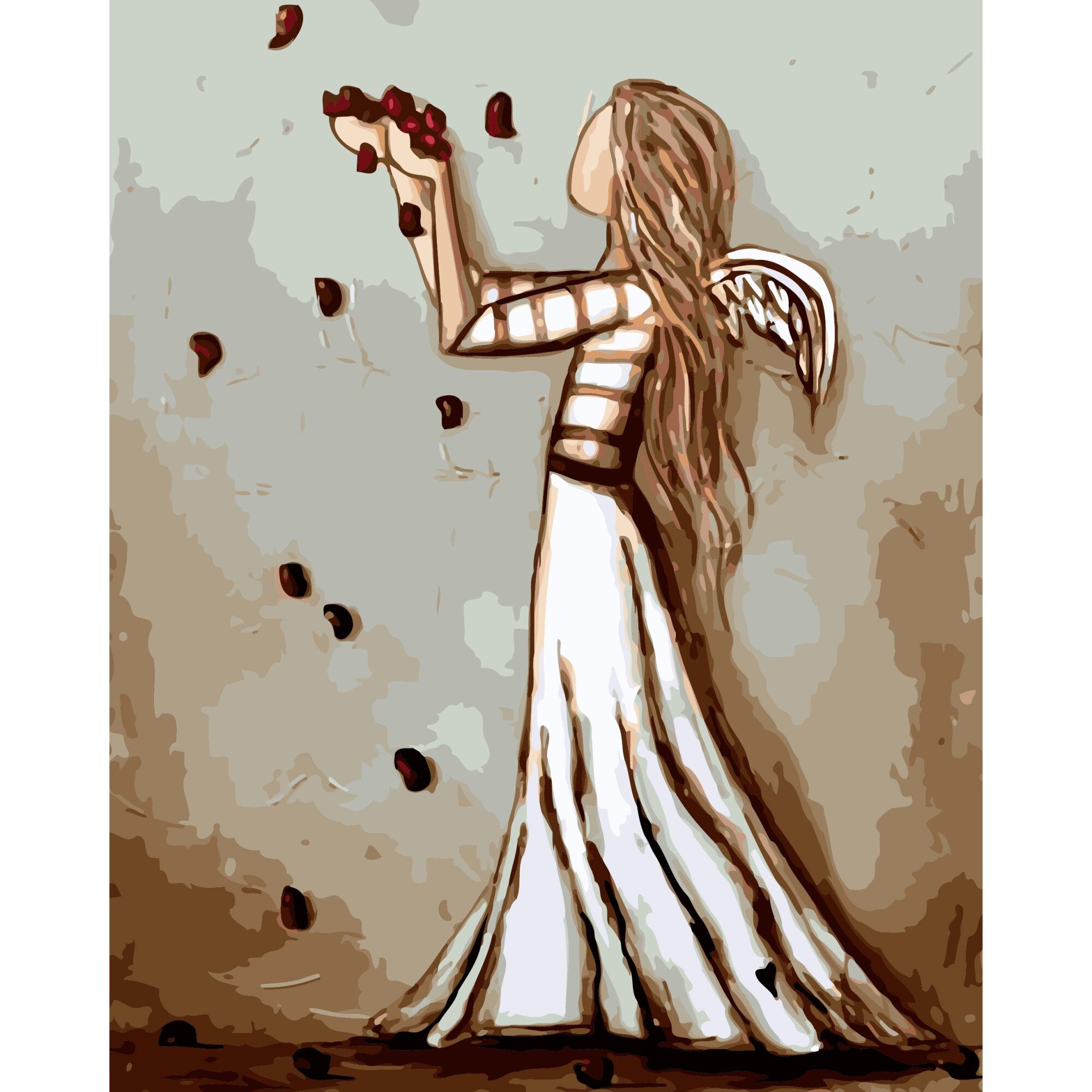 Set Pictura pe numere 40x50 cm, Panza din bumbac pe rama de lemn (PDP-2873)