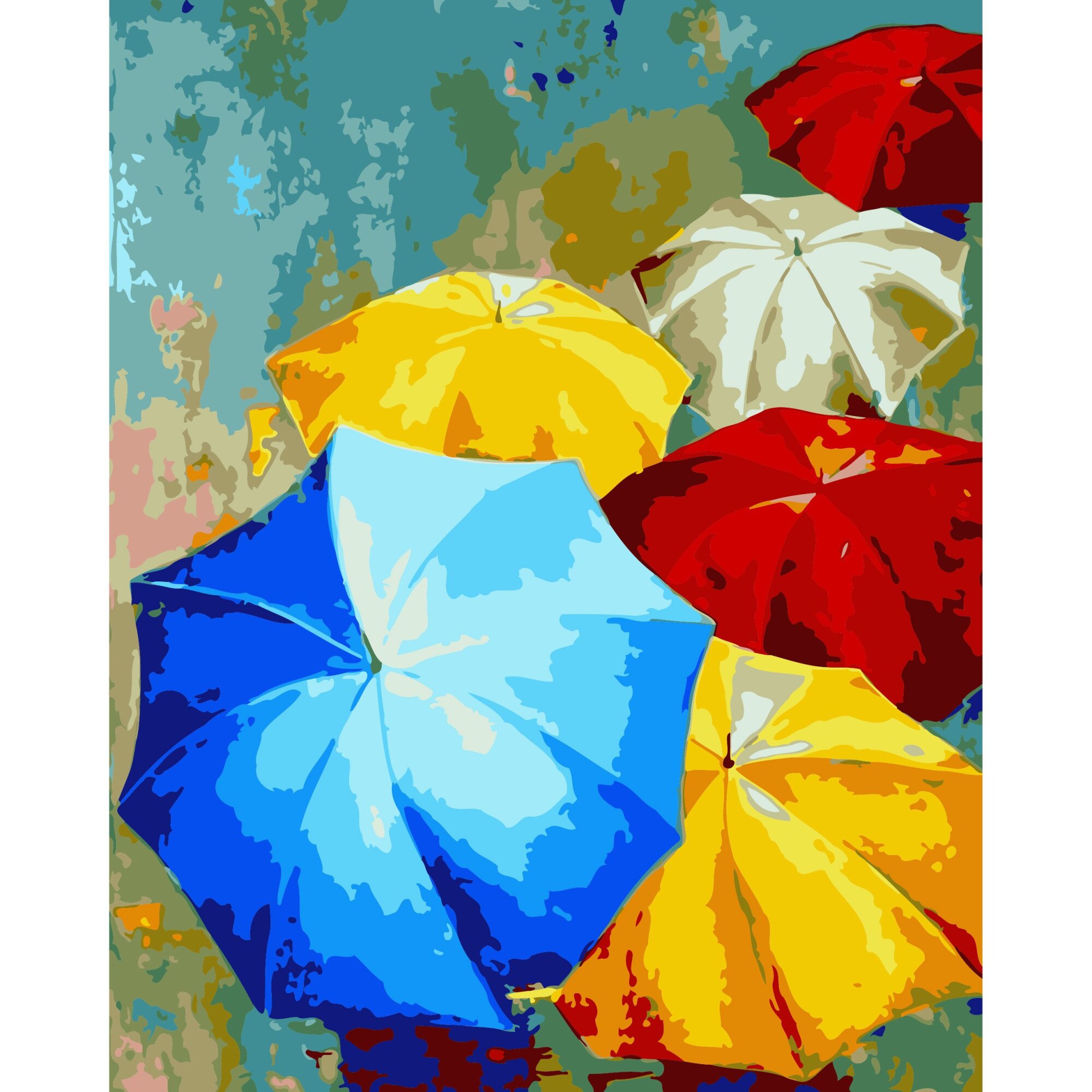 Set Pictura pe numere 40x50 cm, Panza din bumbac pe rama de lemn (PDP-2704)