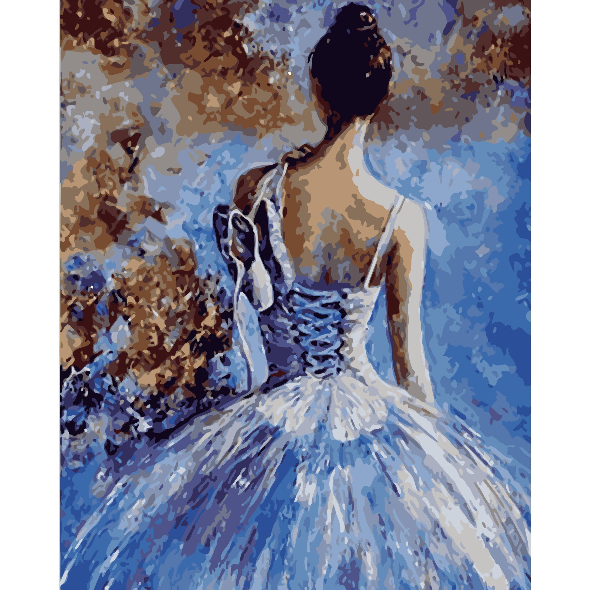 Set Pictura pe numere 40x50 cm, Panza din bumbac pe rama de lemn (PDP-2706)