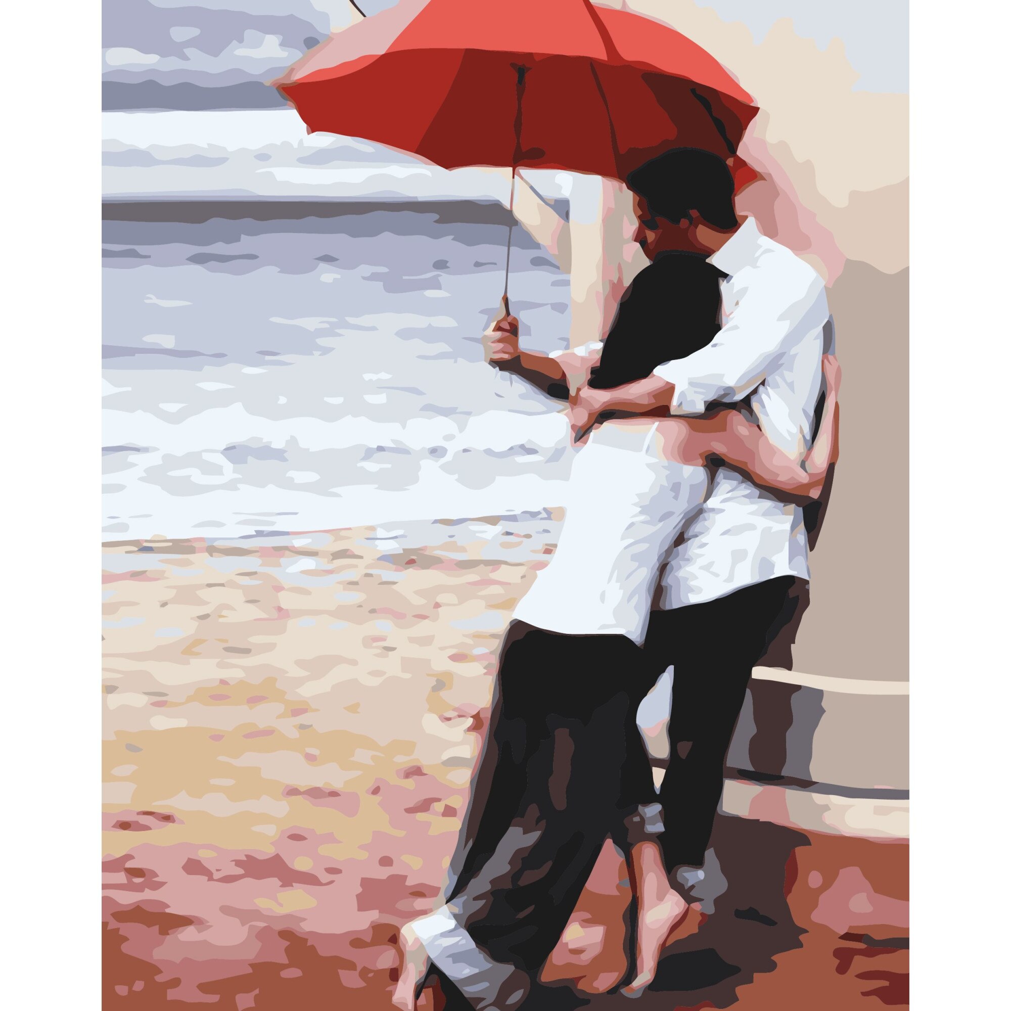 Set Pictura pe numere 40x50 cm, Panza din bumbac pe rama de lemn (PDP-2901)