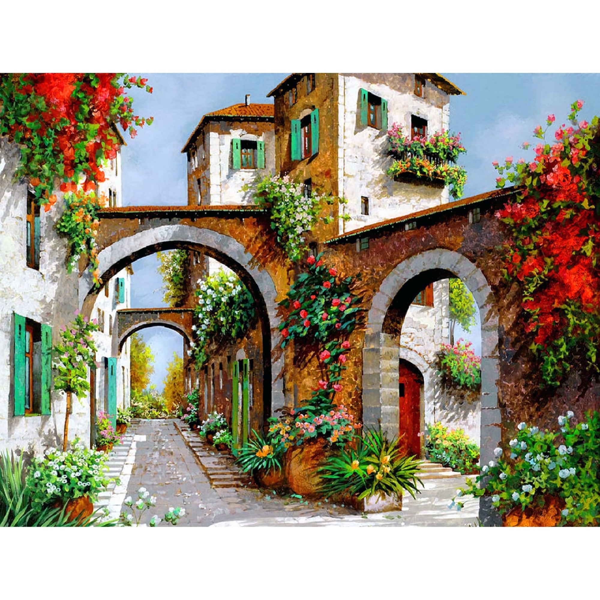 Set Pictura pe numere 40x50 cm, Panza din bumbac pe rama de lemn (PDP-1873)