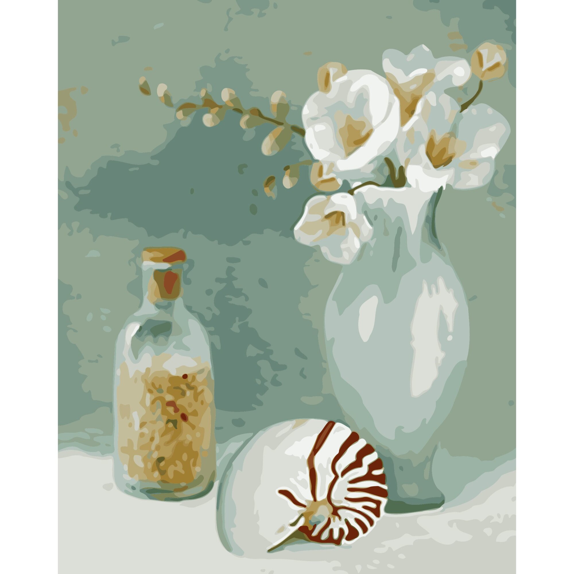 Set Pictura pe numere 40x50 cm, Panza din bumbac pe rama de lemn (PDP-2743)