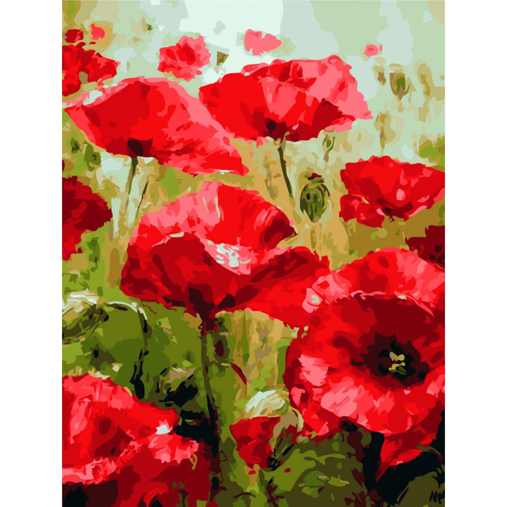 Set Pictura pe numere 80x100 cm, Panza din bumbac (PDP-1858), fara rama