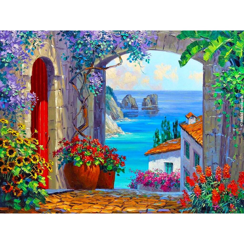 Set Pictura pe numere 40x50 cm, Panza din bumbac pe rama de lemn (PDP-1883)