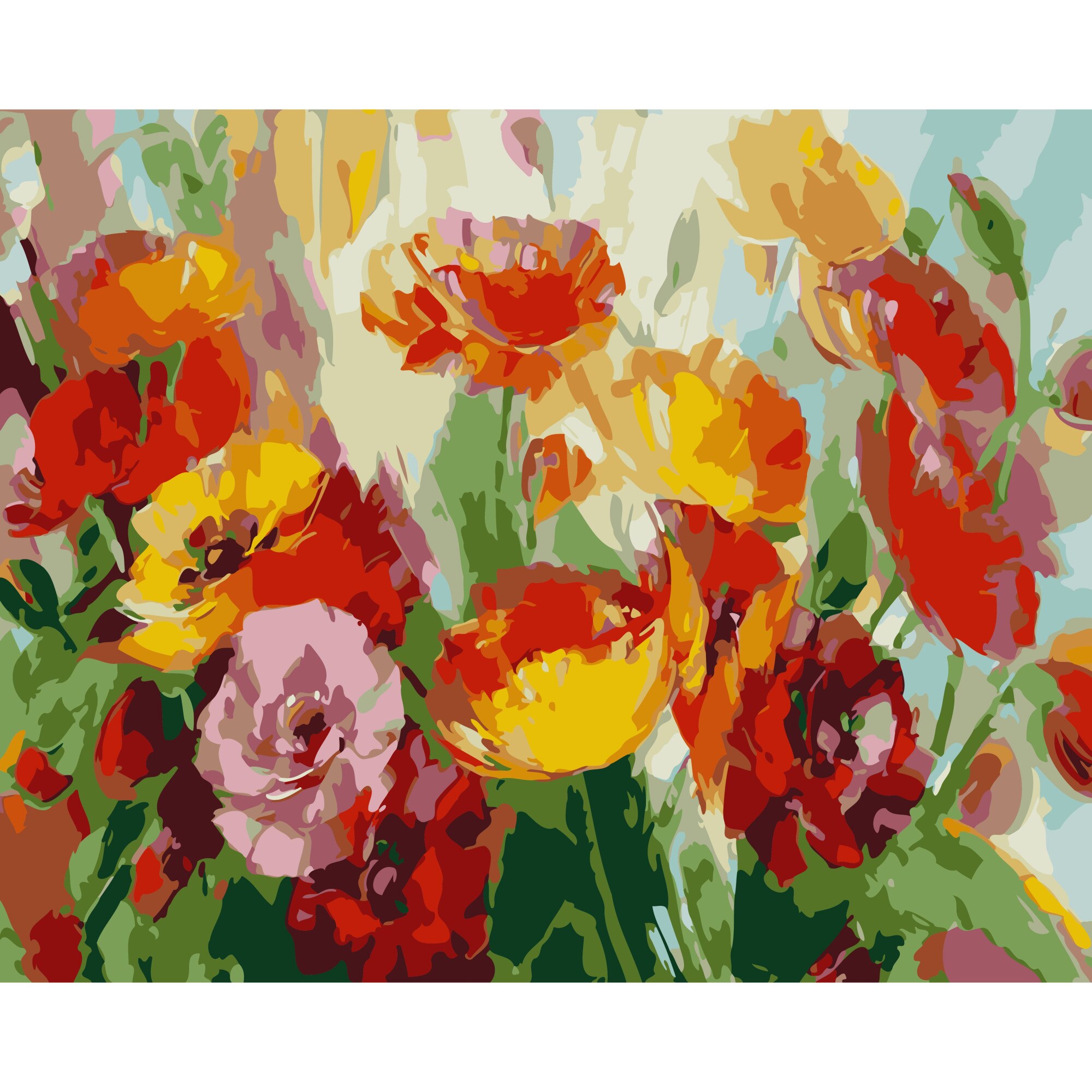 Set Pictura pe numere 40x50 cm, Panza din bumbac pe rama de lemn (PDP-2698)