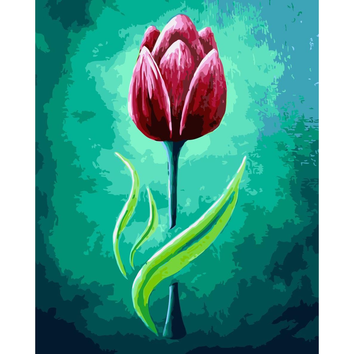 Set Pictura pe numere 40x50 cm, Panza din bumbac pe rama de lemn (PDP-2018)