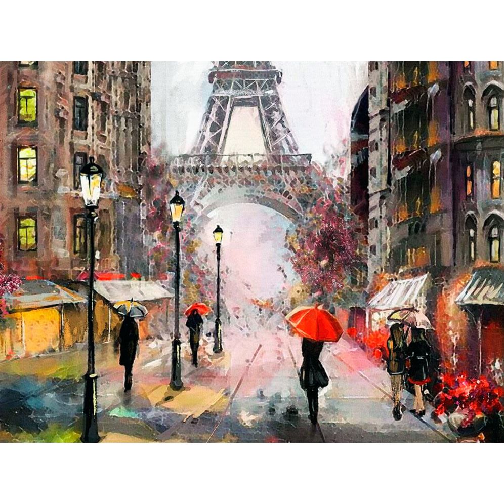 Set Pictura pe numere 40x50 cm, Panza din bumbac pe rama de lemn (PDP-2062)