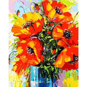 Set Pictura pe numere 40x50 cm, Panza din bumbac pe rama de lemn (PDP-2058) Set Pictura pe numere 40x50 cm, Panza din bumbac pe rama de lemn (PDP-2058)