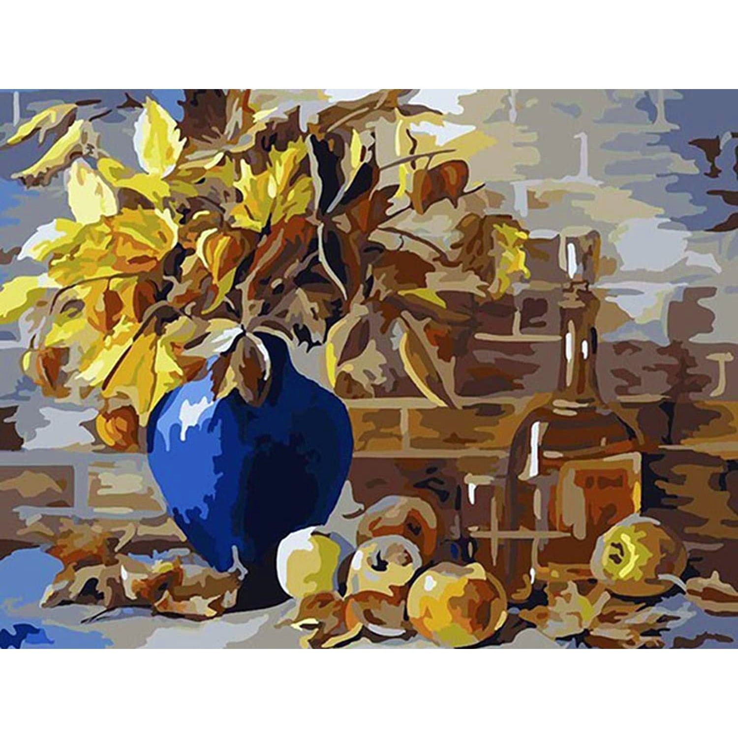 Set Pictura pe numere 40x50 cm, Panza din bumbac pe rama de lemn (PDP-1952)