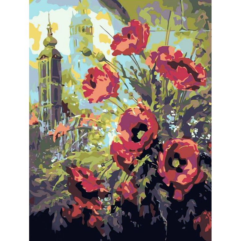 Set Pictura pe numere 40x50 cm, Panza din bumbac pe rama de lemn (PDP-2076)
