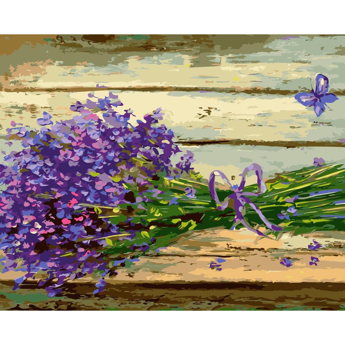 Set Pictura pe numere 40x50 cm, Panza din bumbac pe rama de lemn (PDP-2025)